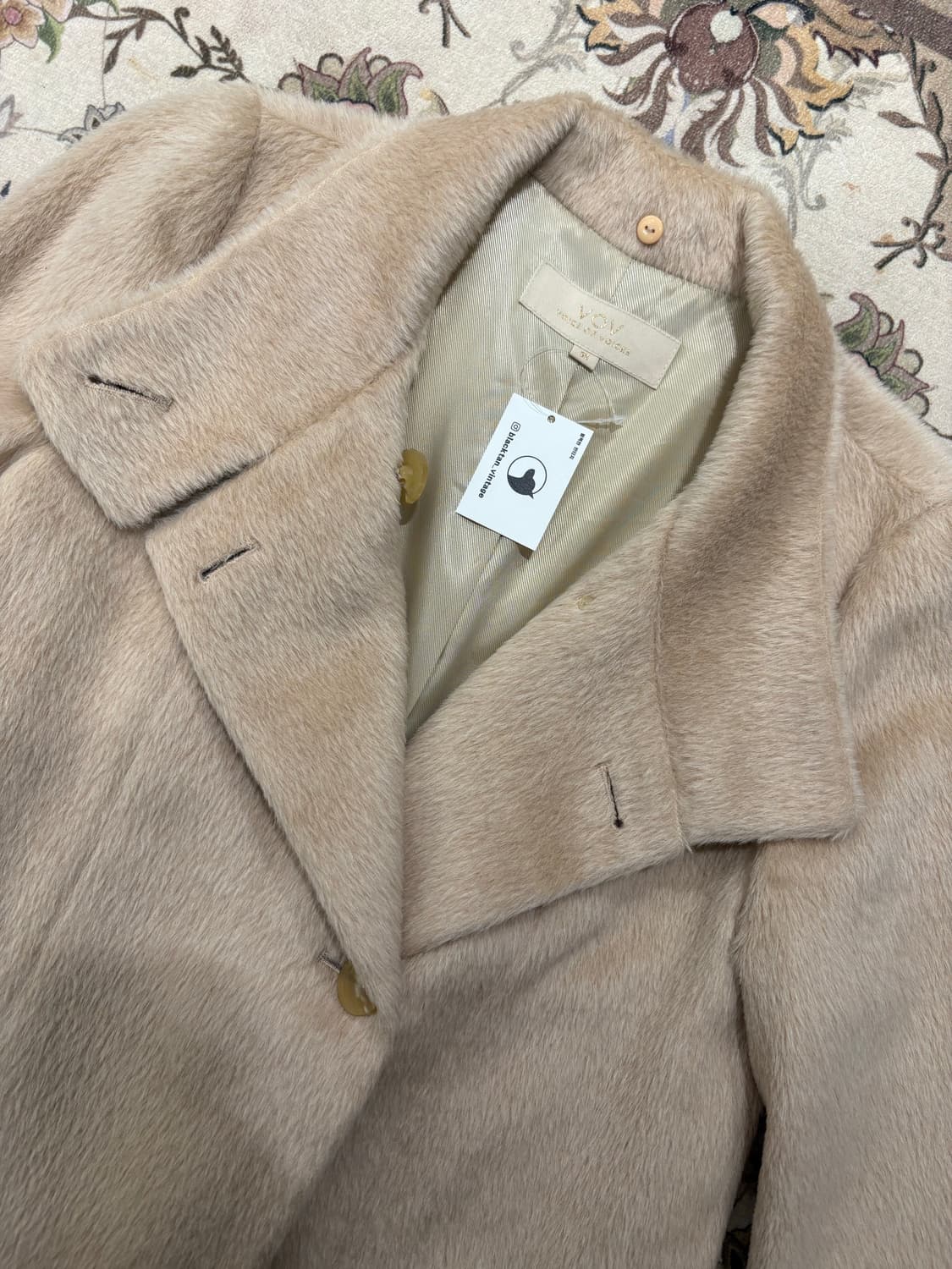 vtg 알파카 하이넥코트 상품이미지3