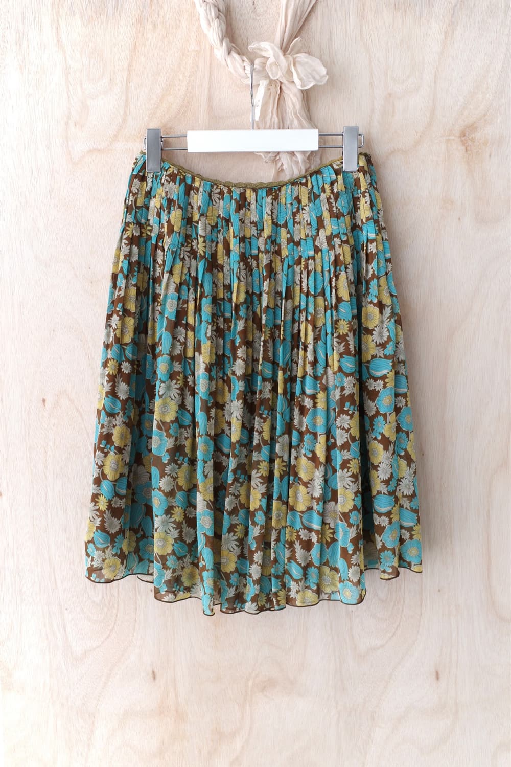 flower pleats skirt 상품이미지1