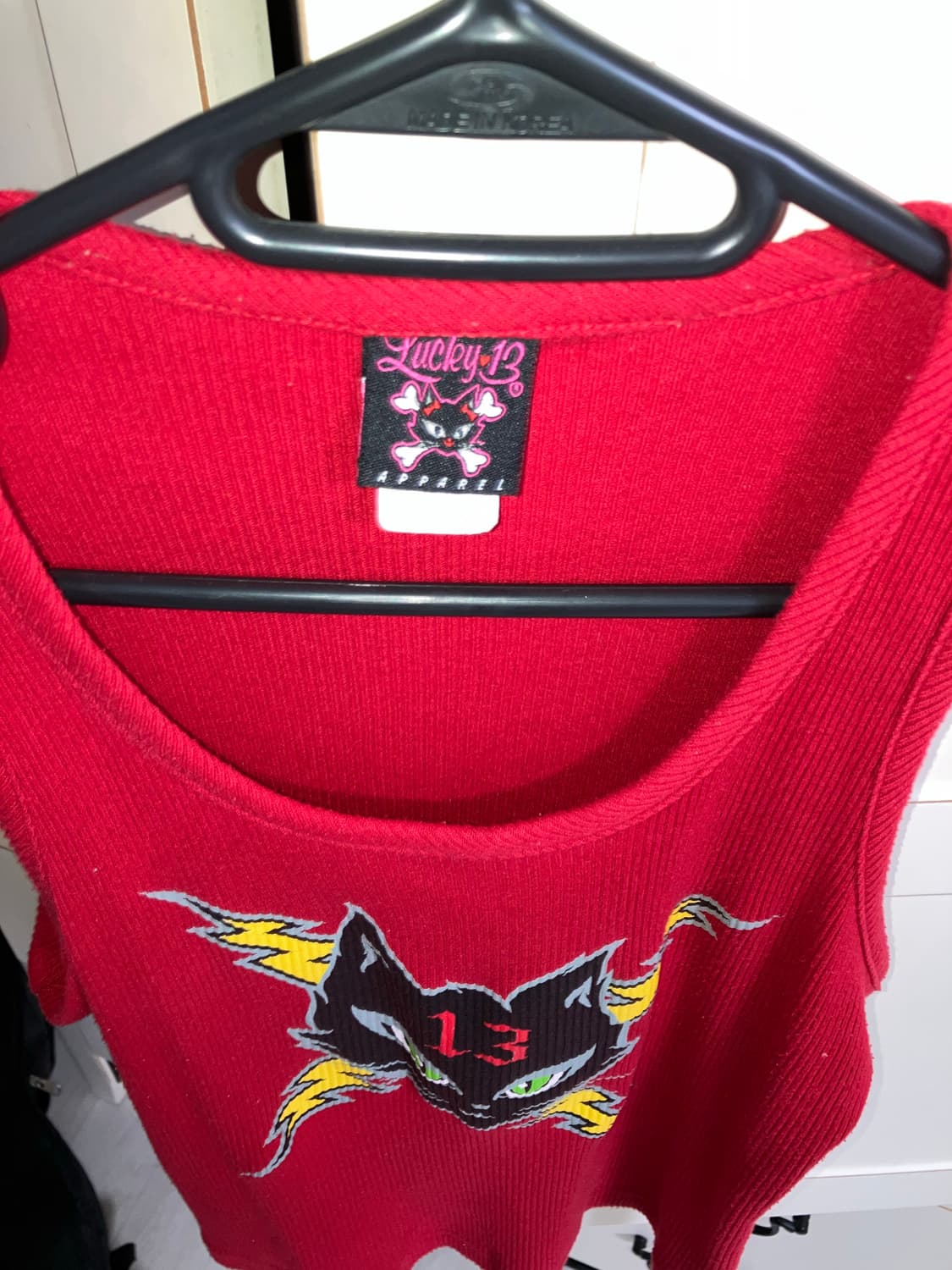 Lucky 13 red sleeveless tank top  상품이미지2