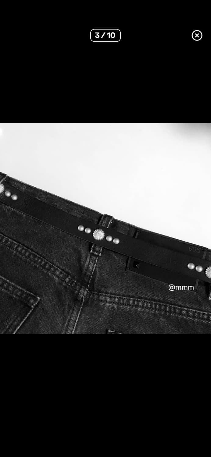 Unisex 스터드 벨트 상품이미지3