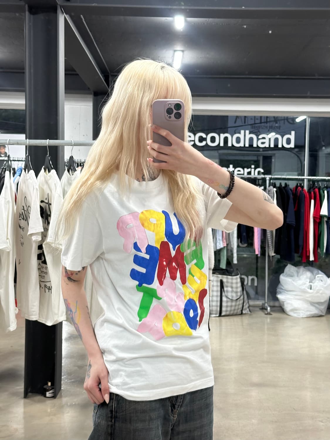 슈프림 20FW 벌룬 반팔 티셔츠 화이트 상품이미지1