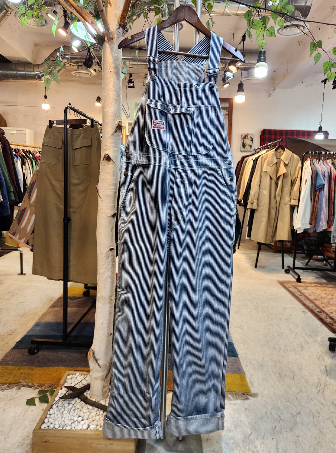 남,여29사이즈 미만) wrangler 랭글러 히코리 오버롤 데님 상품이미지2