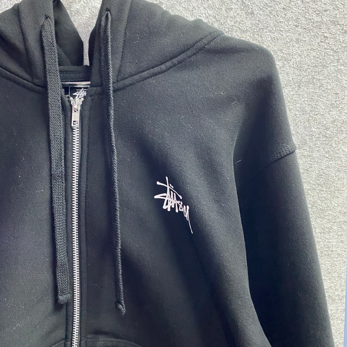 스투시 베이직로고 후드집업 A5 상품이미지3