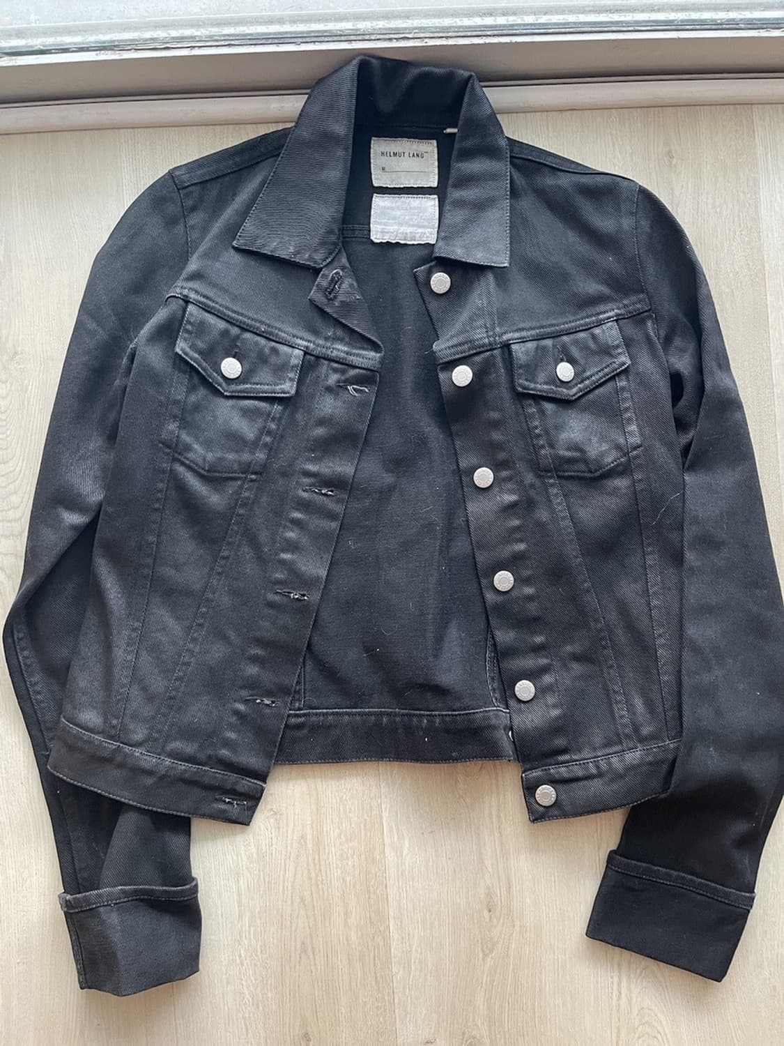helmut lang 1999 waxed denim jacket 구매 상품이미지1