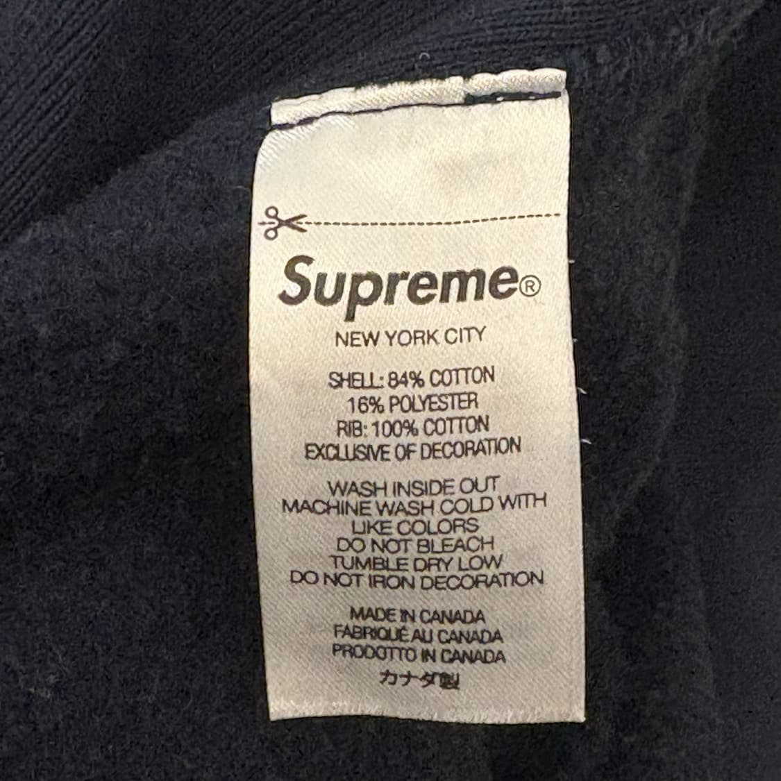 24FW 슈프림 자수 스크립트 후드티 상품이미지5