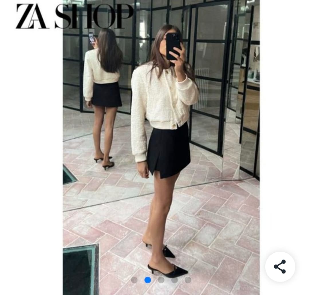 자라 트위드 숏점퍼 상품이미지2