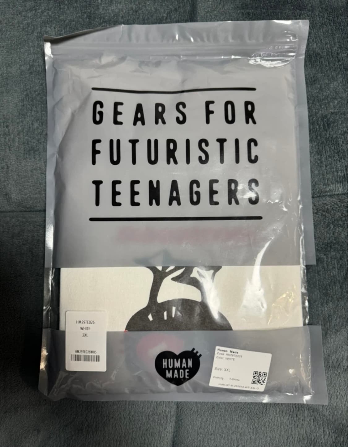 2XL(XXL) 휴먼 메이드 그래픽 티셔츠 화이트 상품이미지4