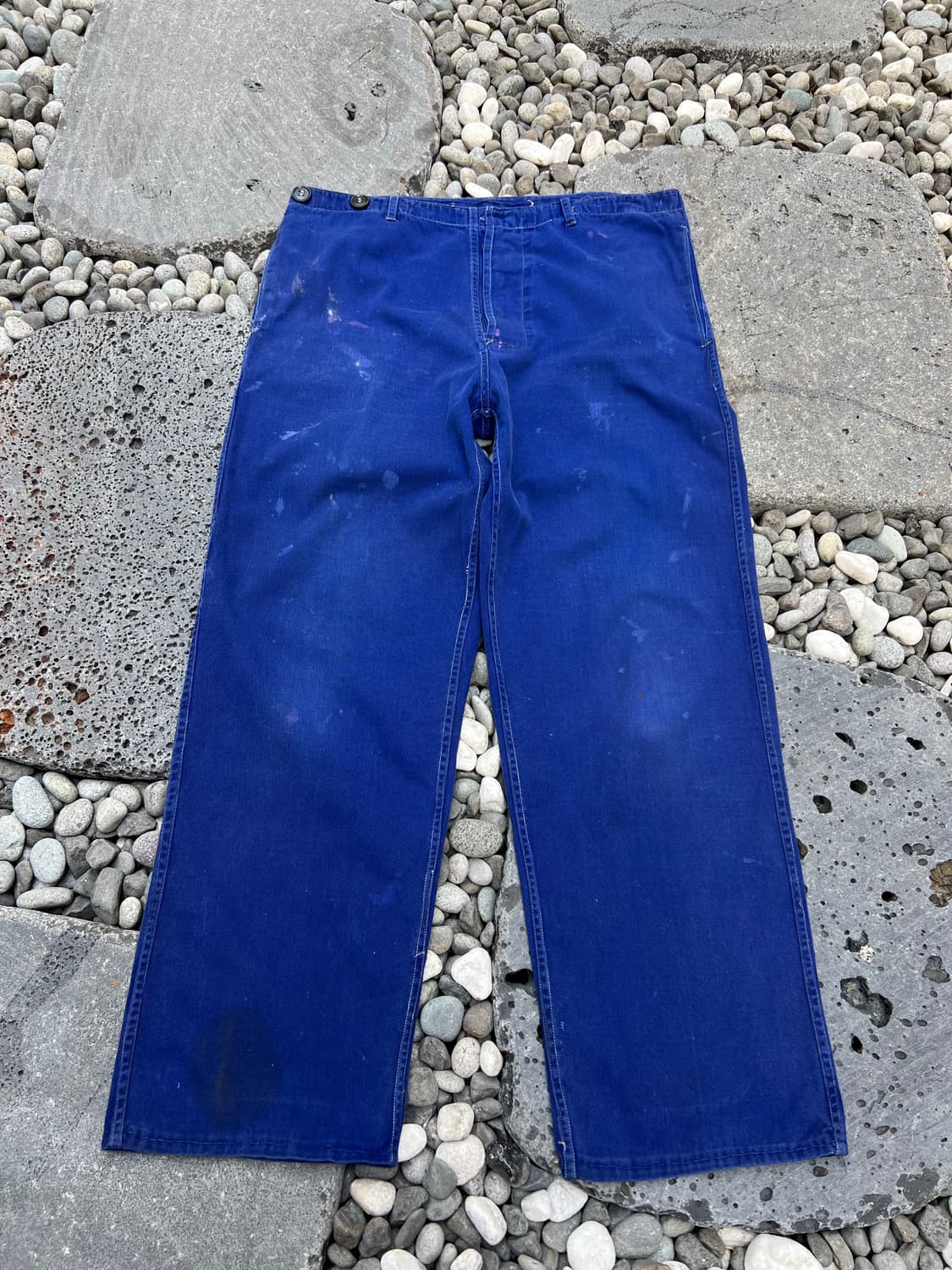 (34인치) OLD VINTAGE FADED BLUE 프렌치워크팬츠 상품이미지1