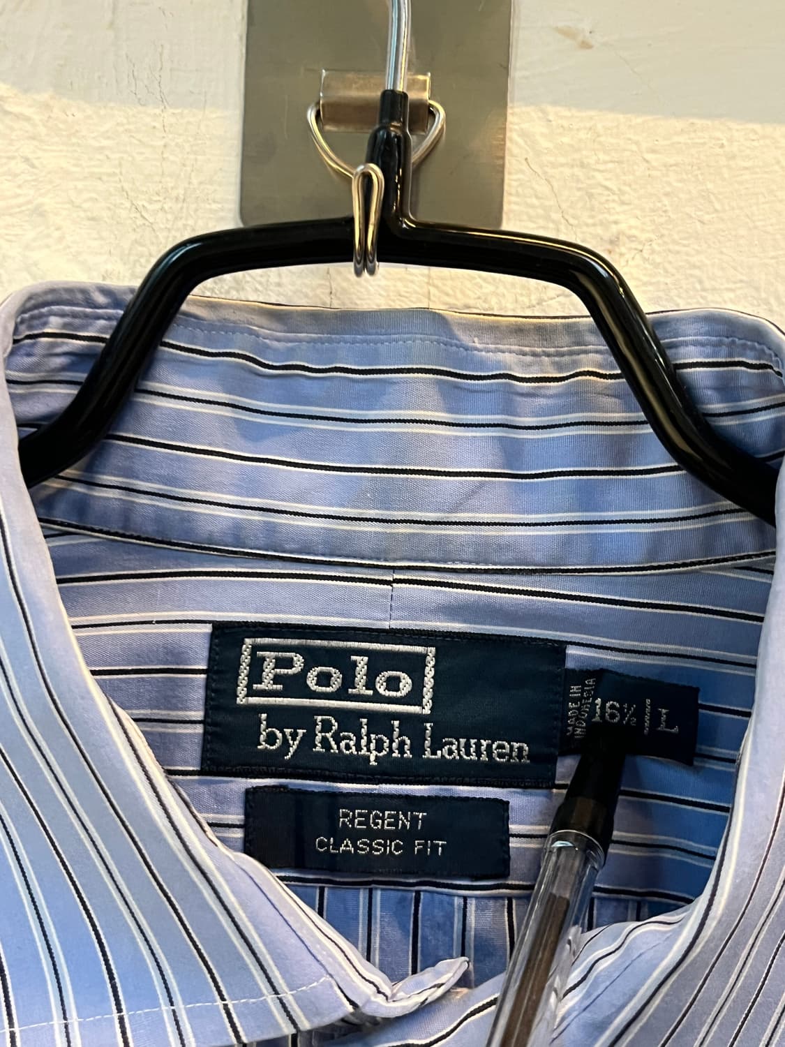 Polo by Ralph Lauren 블루 스트라이프 셔츠 L 상품이미지2