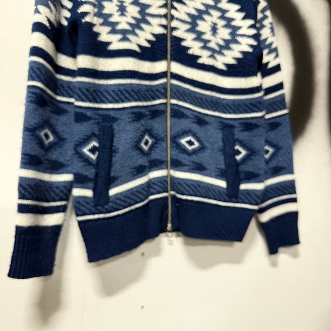 AZUL by moussy 나바호 패턴 니트 집업 가디건 상품이미지4