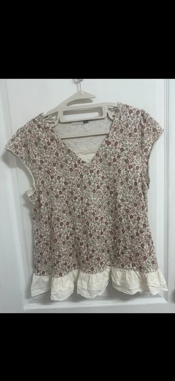 모리걸 잔꽃 레이어드 반팔티 상품이미지1