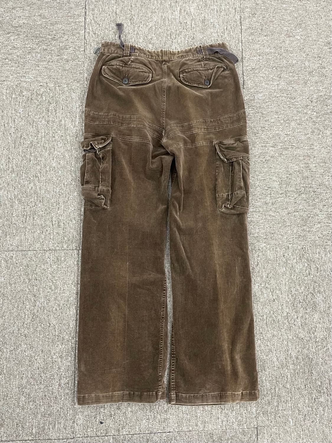 Brown corduroy wide cargo pants 상품이미지4