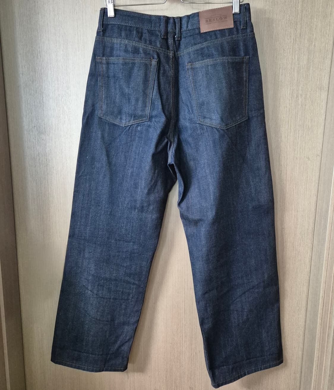[30] 비슬로우 BESLOW 투턱 인디고 와이드 데님 진 팬츠 상품이미지2