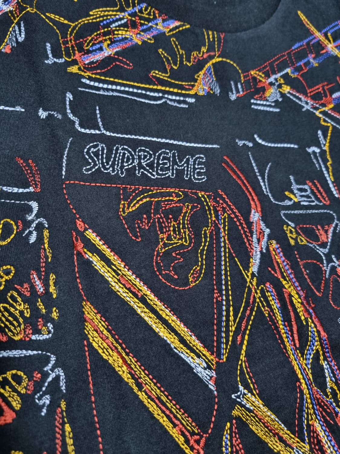 슈프림 21fw 브릿지 엠브로이드 숏슬리브 상품이미지3