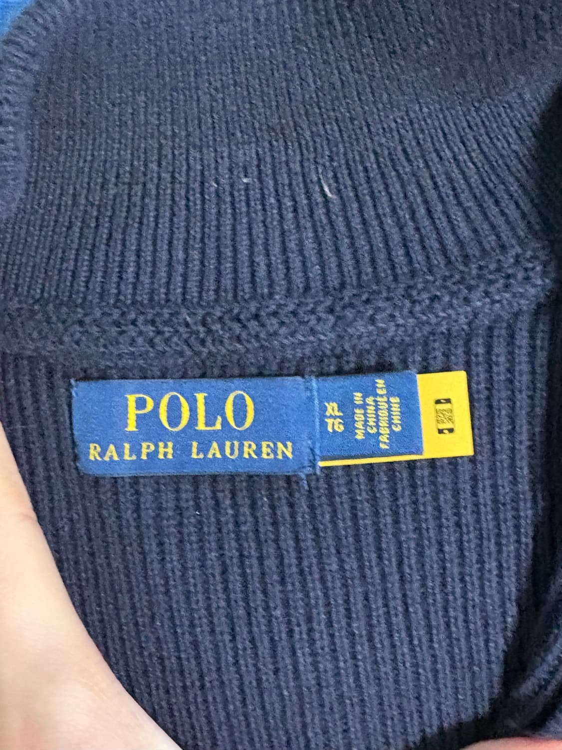 폴로 랄프로렌 니트집업 XL 상품이미지2