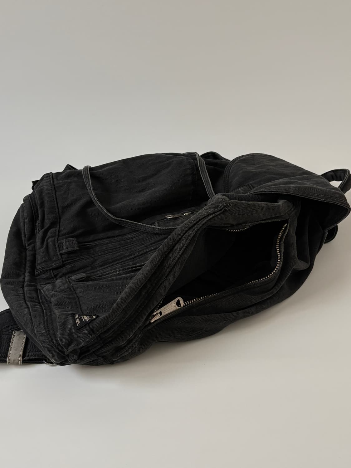 Twill Cotton Rucksack (Black) 상품이미지6