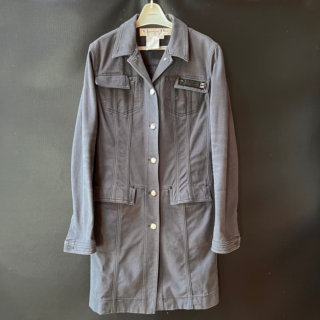 디올 06FW 존 갈리아노 부티크 데님 코트 Made in Italy 상품이미지10