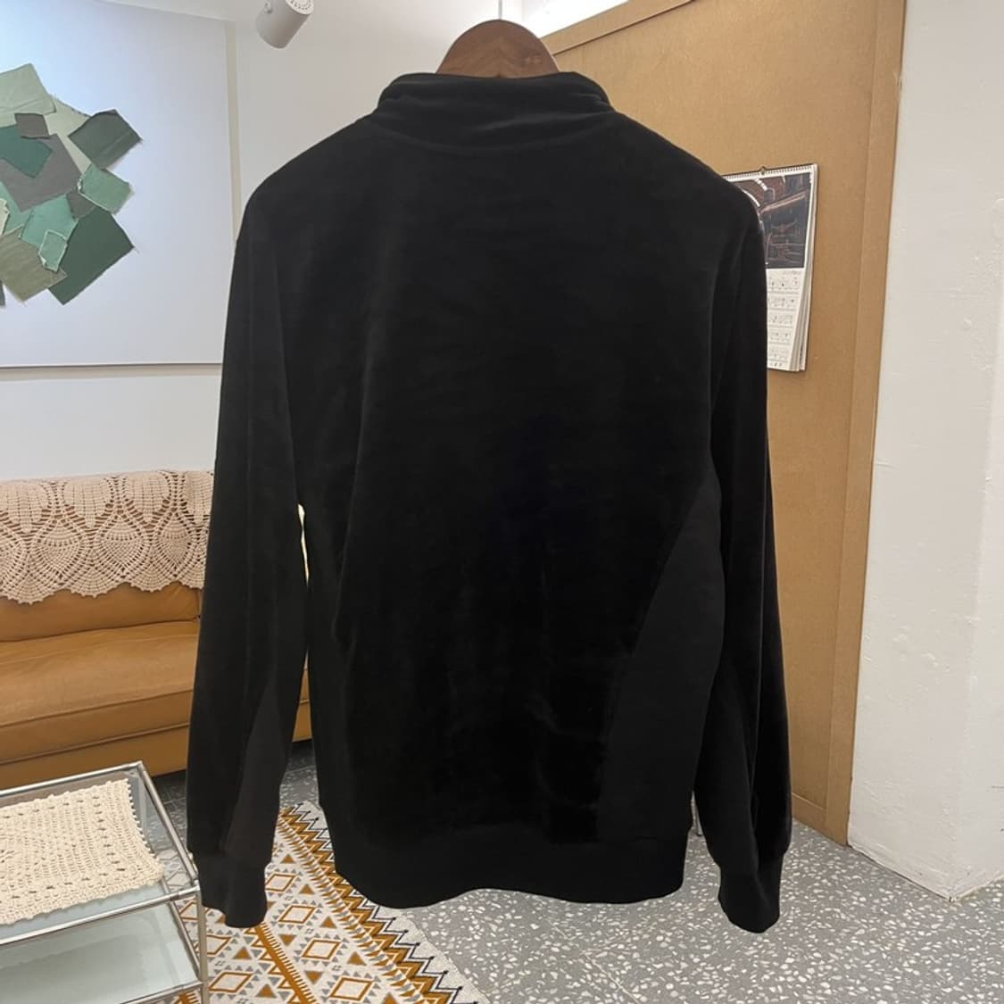 푸마 빈티지 캐주얼 웜셀 벨루어 벨벳 집업 L C10519 상품이미지4