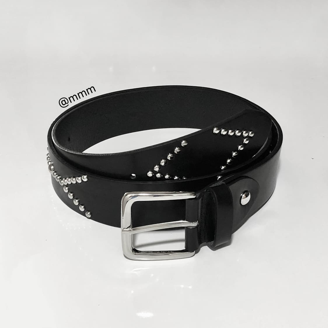 (unisex) 이태리가죽 스터드 벨트 상품이미지8