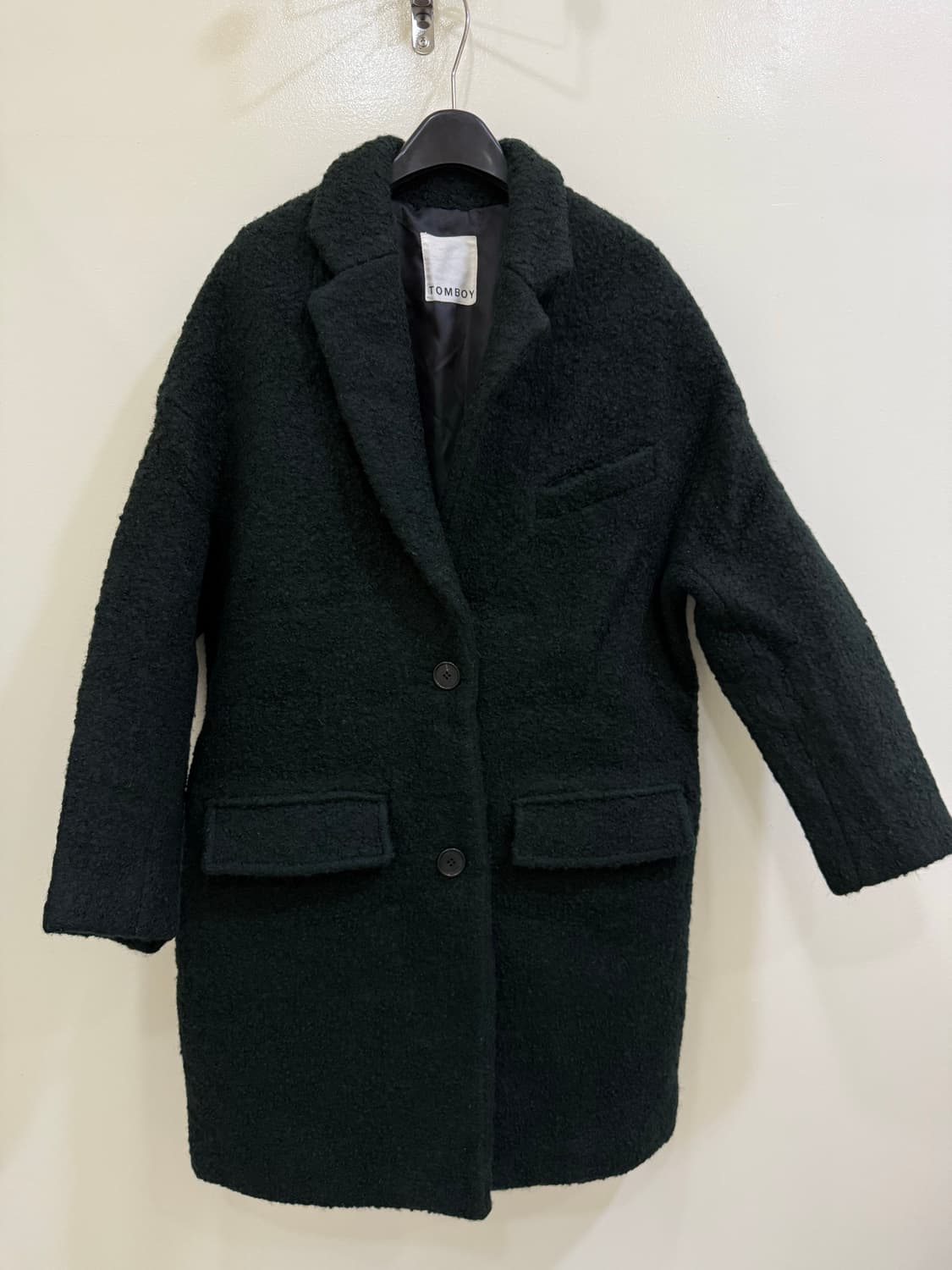 톰보이 딥그린 모직 코트 정품 상품이미지1