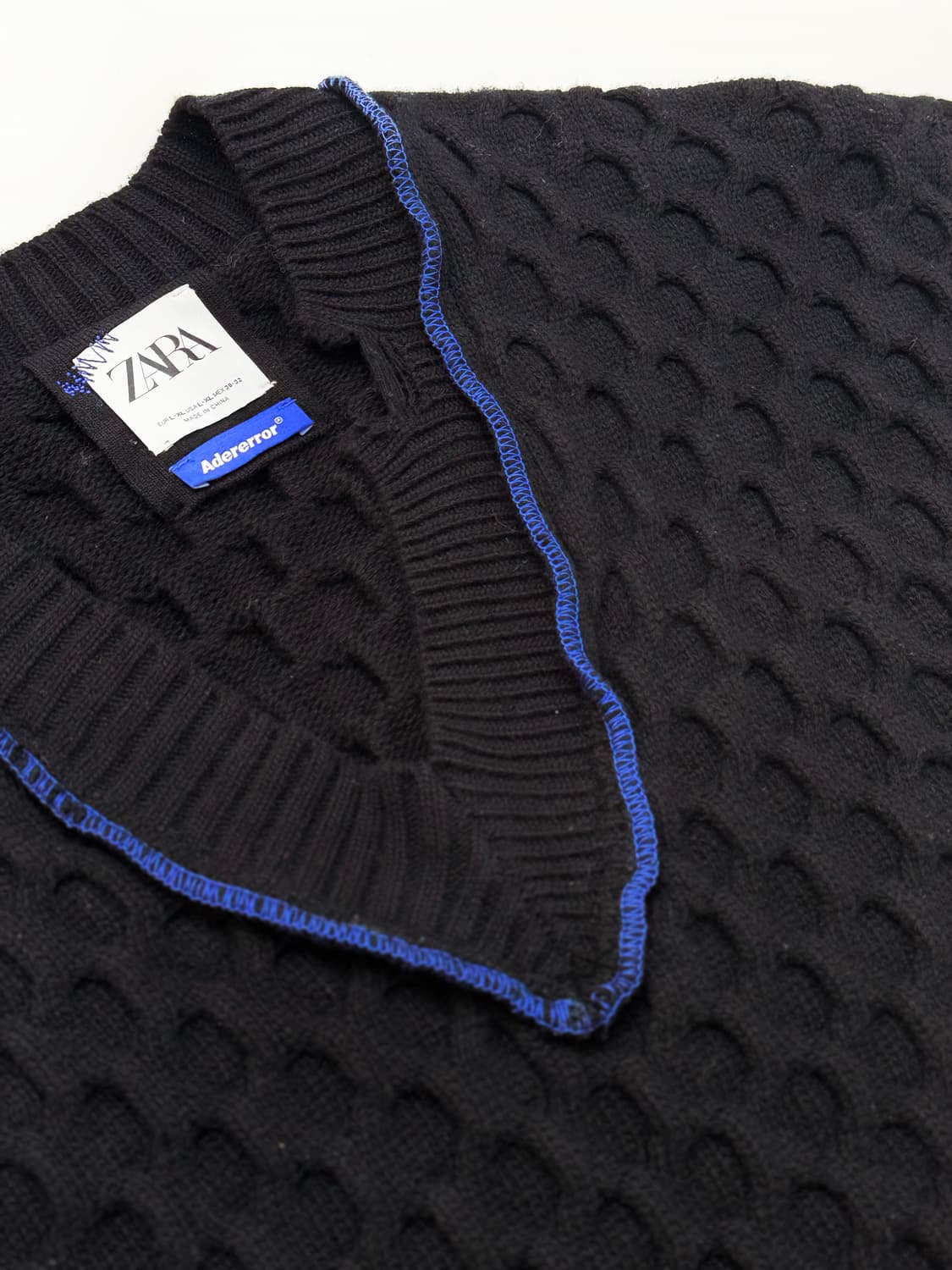 자라 x 아더에러 블랙컬러 오버사이즈 니트 베스트 상품이미지5