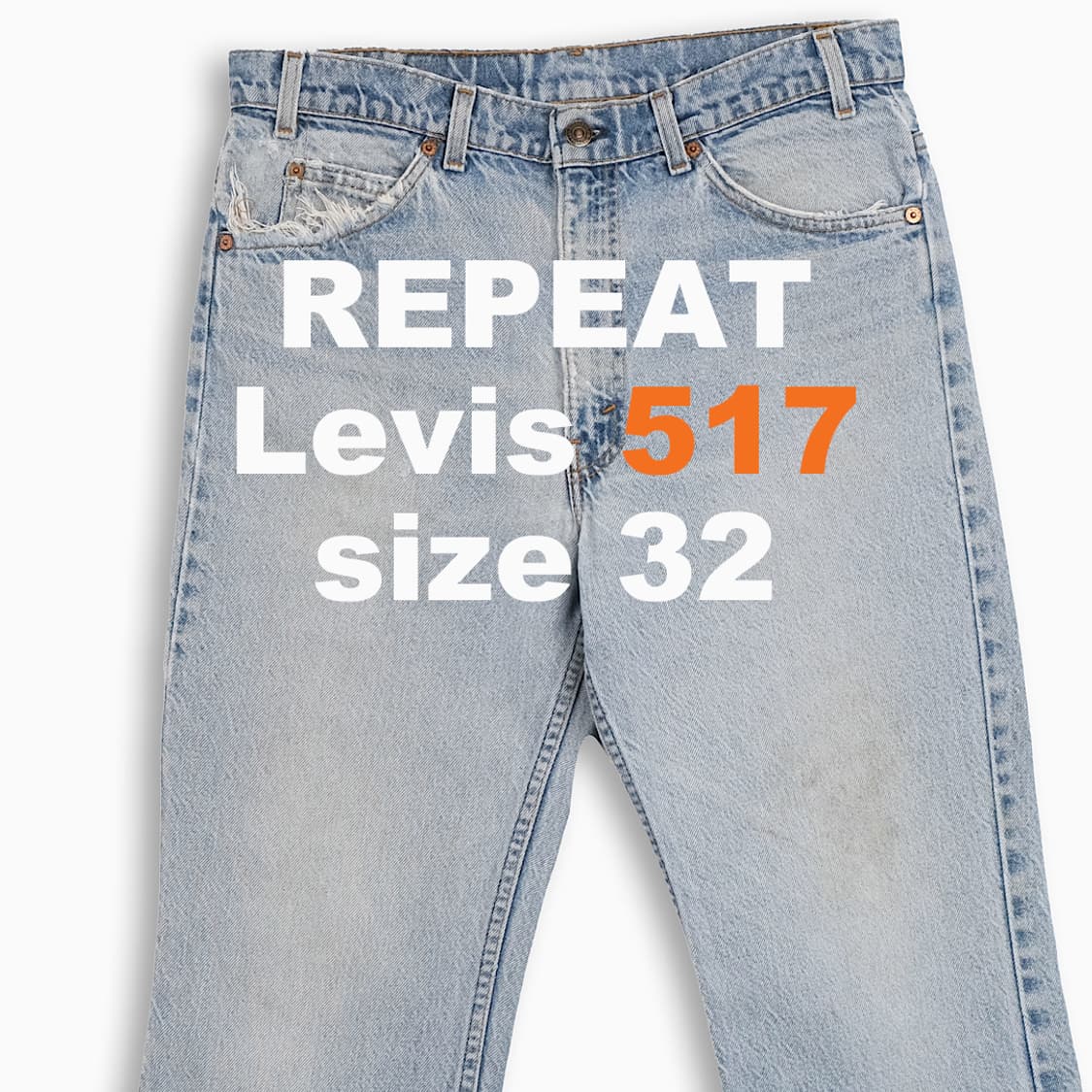리바이스 517 오렌지탭 연청 90s USA 32인치 OR51734174 상품이미지1