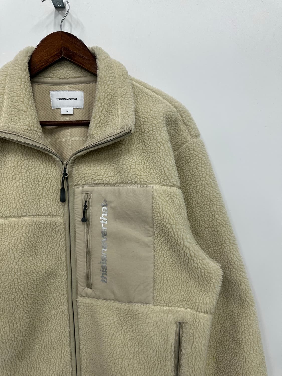 디스이즈네버댓 쉐르파 베이지 플리스  상품이미지3