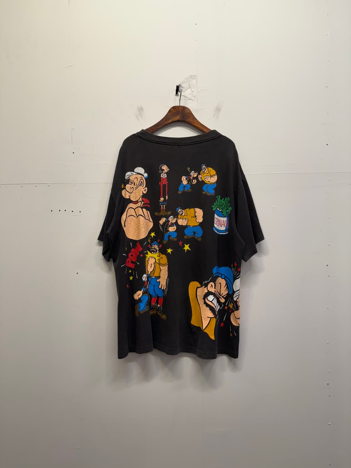 90s USA 빈티지 뽀빠이 반팔 티셔츠 상품이미지3