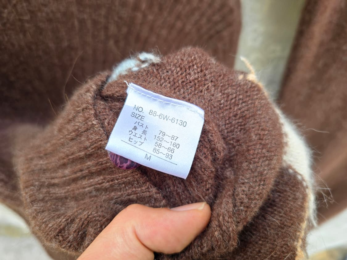 재팬브랜드 아가일 니트 투피스 상품이미지9