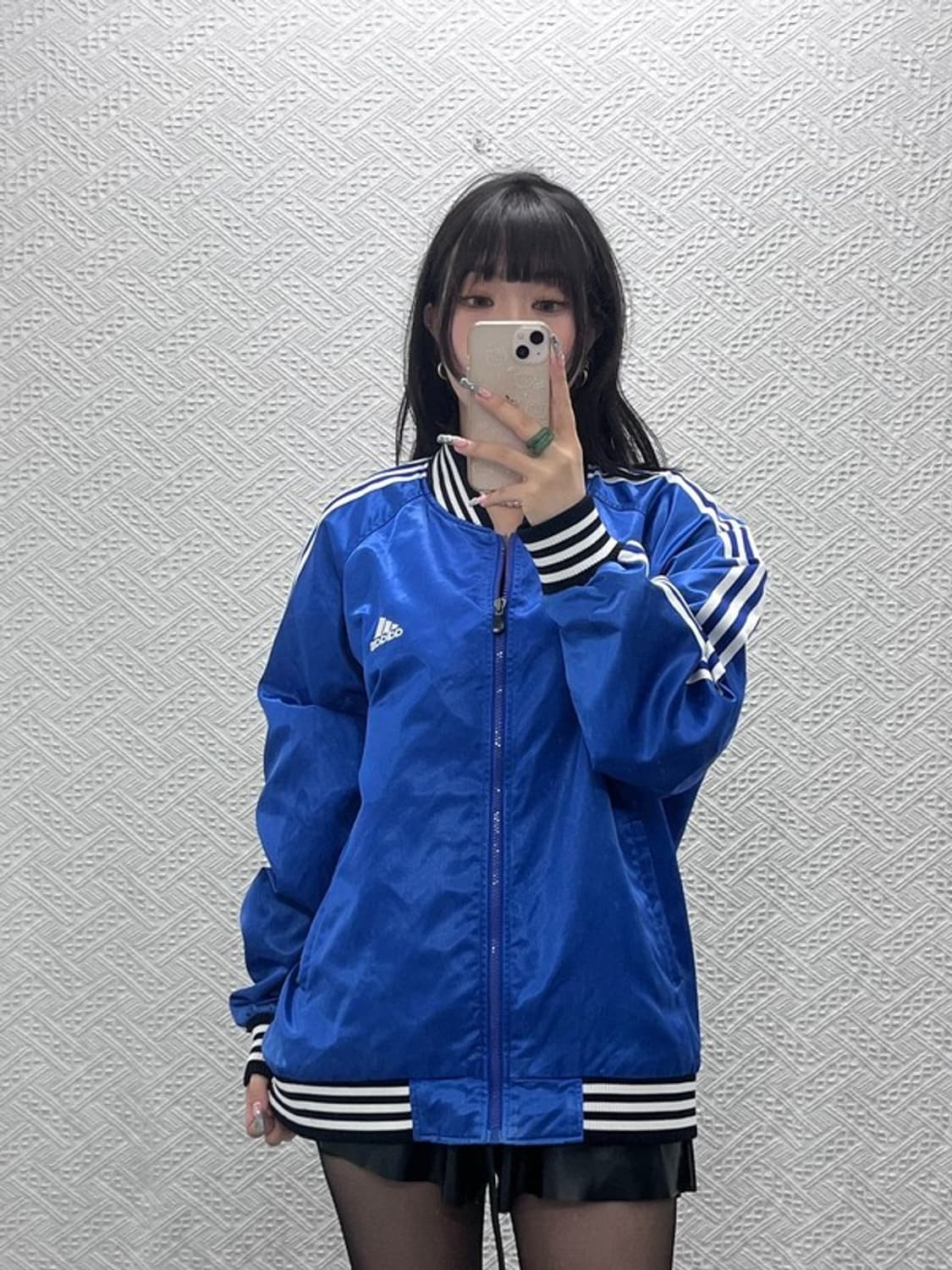아디다스 올드스쿨 레트로 90s 딥블루 바시티자켓 105 C12612 상품이미지2