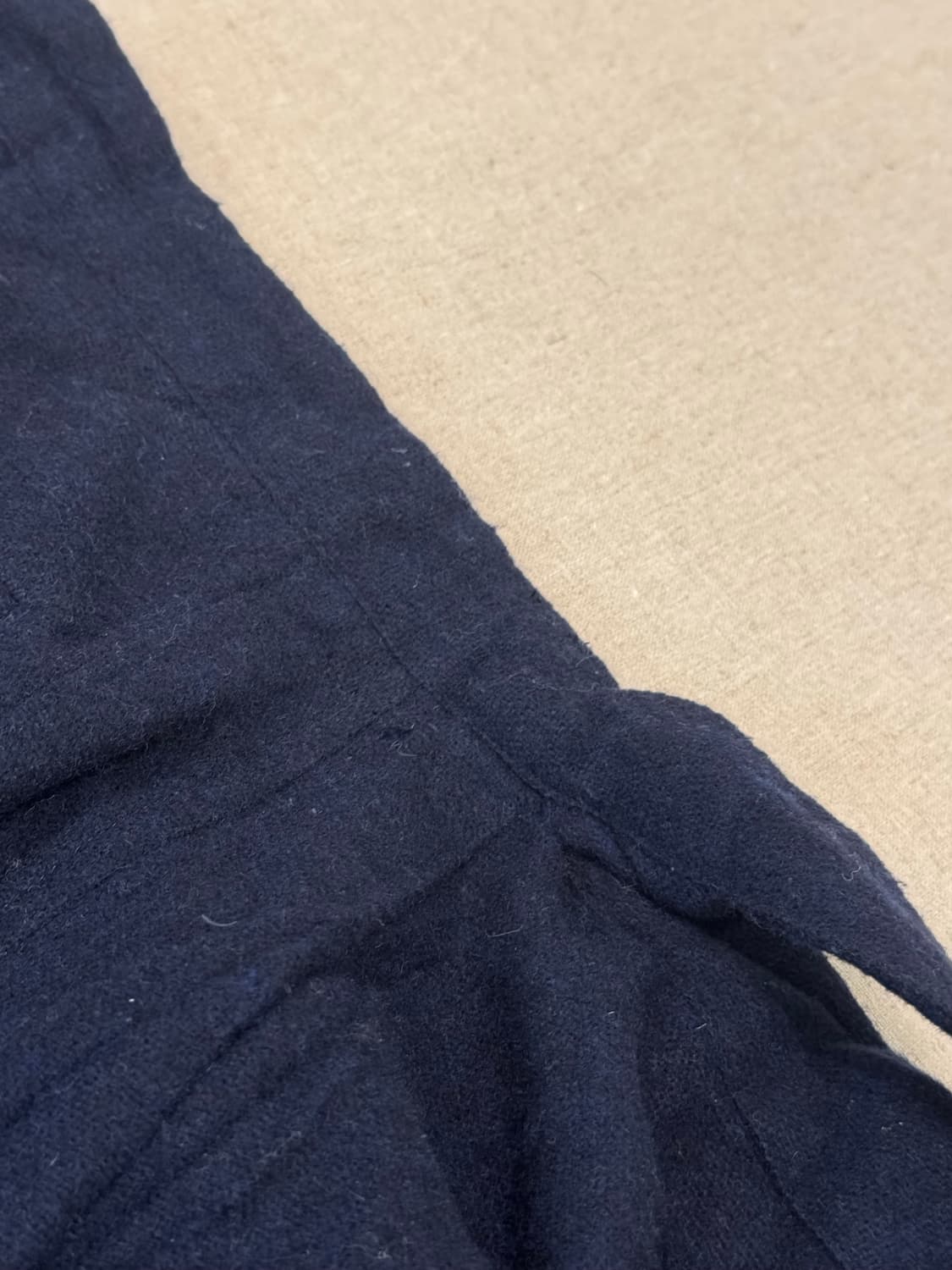 요지야마모토 18aw 보일드 크링클 울 와이드 서스펜더 트라우저 상품이미지10