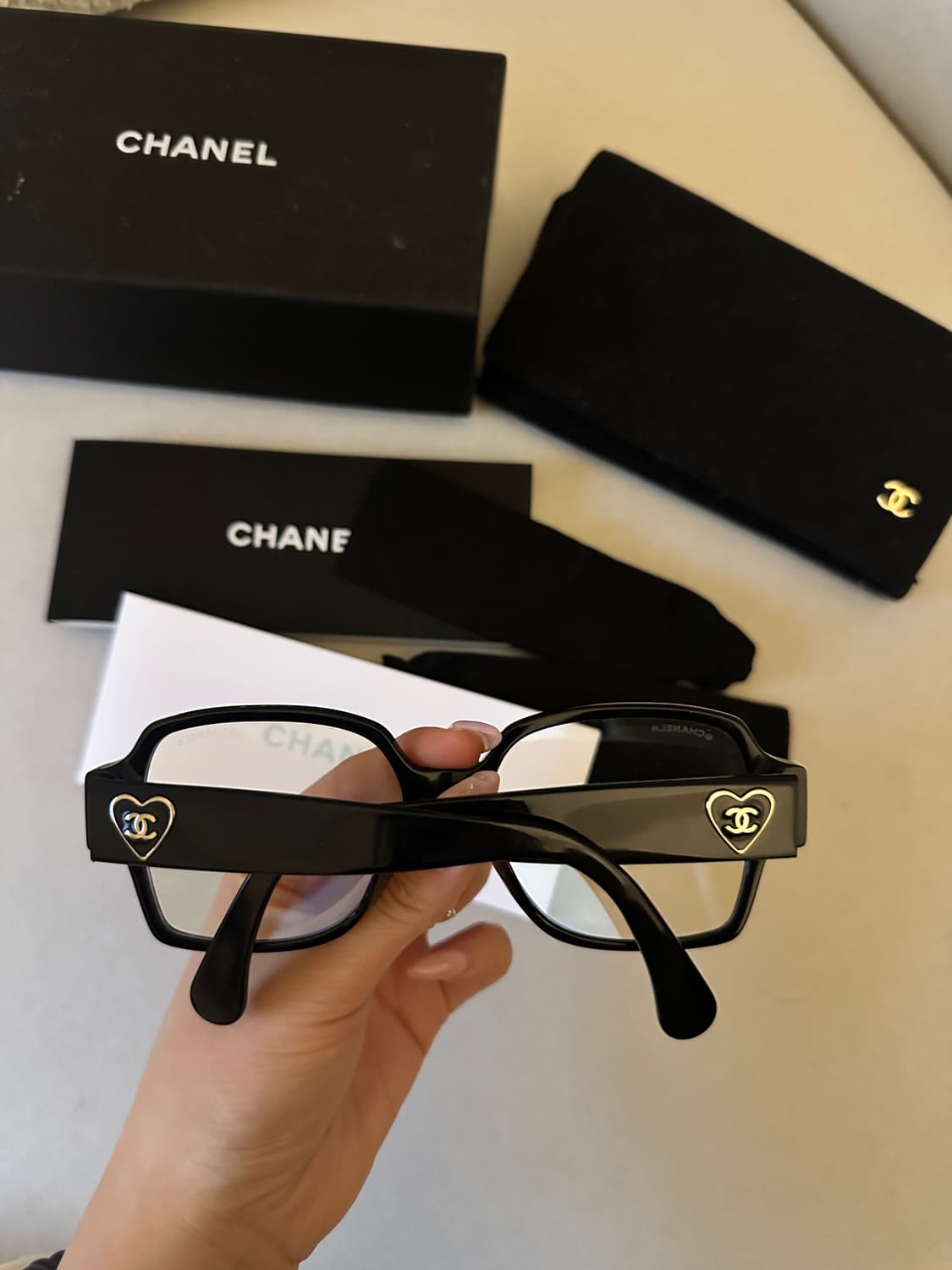샤넬 하트 로고 안경 A71470 54N 상품이미지1