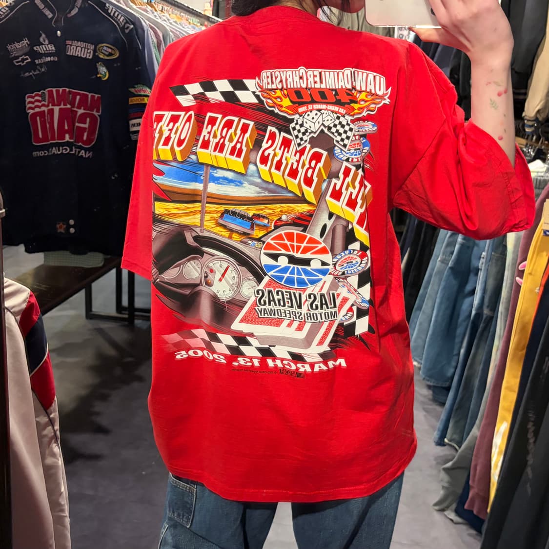 [IM] NASCAR 레이싱 그래픽 레드 반팔티 상품이미지7