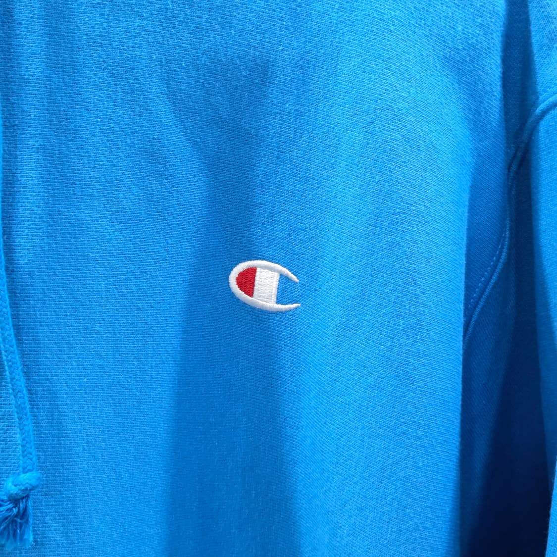 챔피온 블루택 리버스위브 기모 후드티 블루 M  상품이미지2