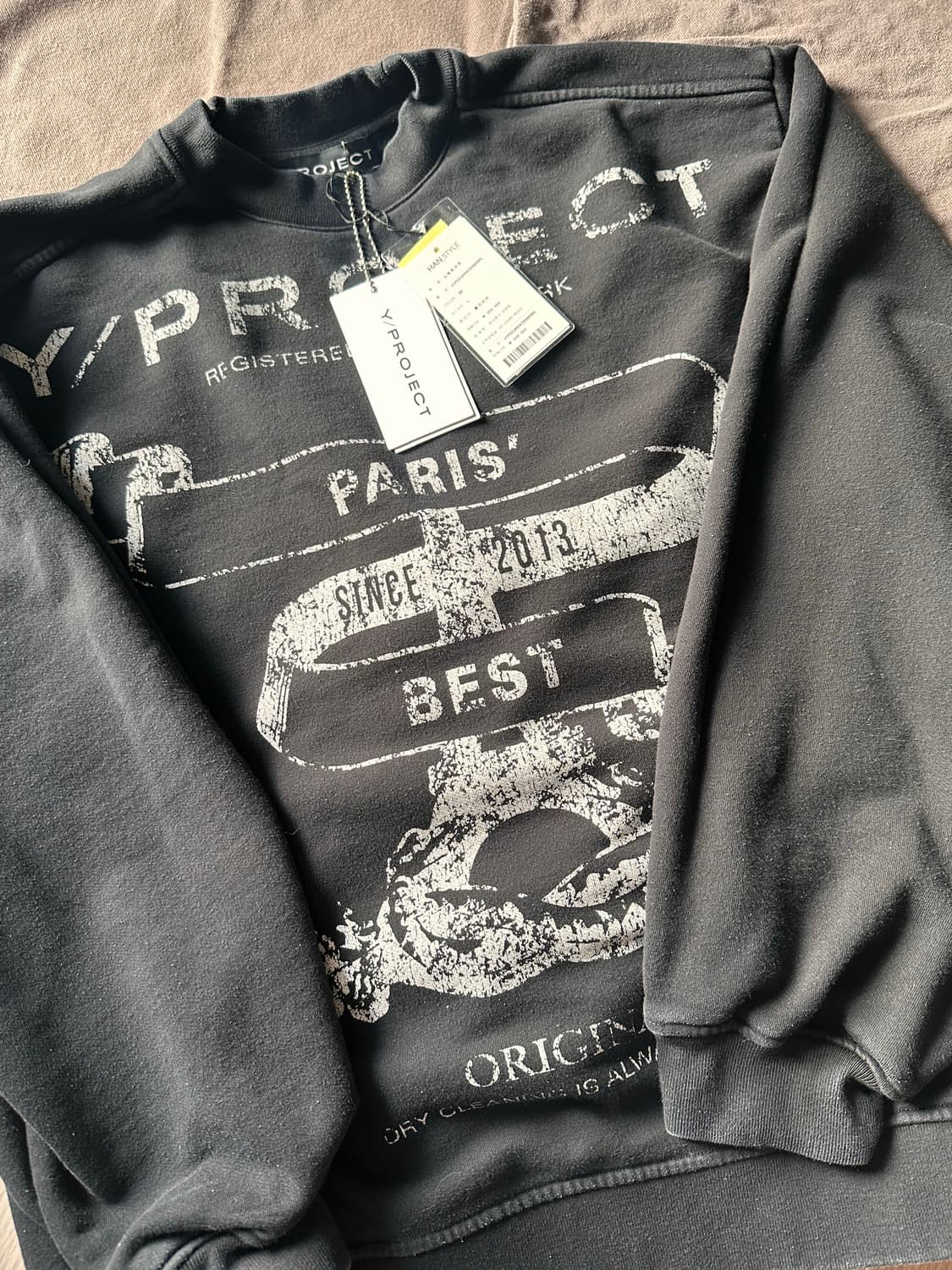 와이프로젝트 / 파리베스트 로고 스웻셔츠 / L 상품이미지2