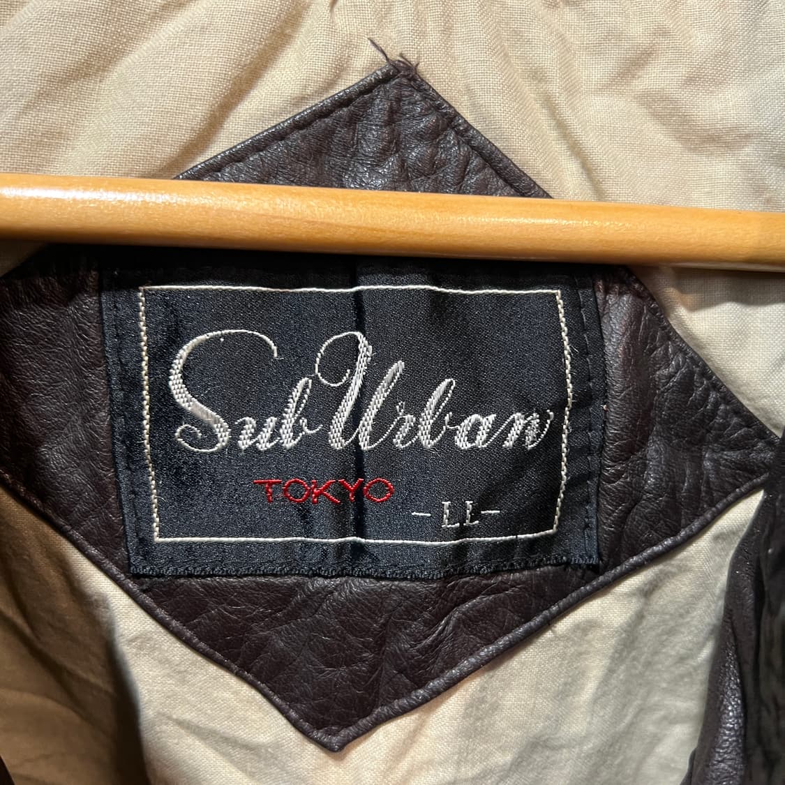 일본 빈티지 브라운 레더 봄버자켓 상품이미지3