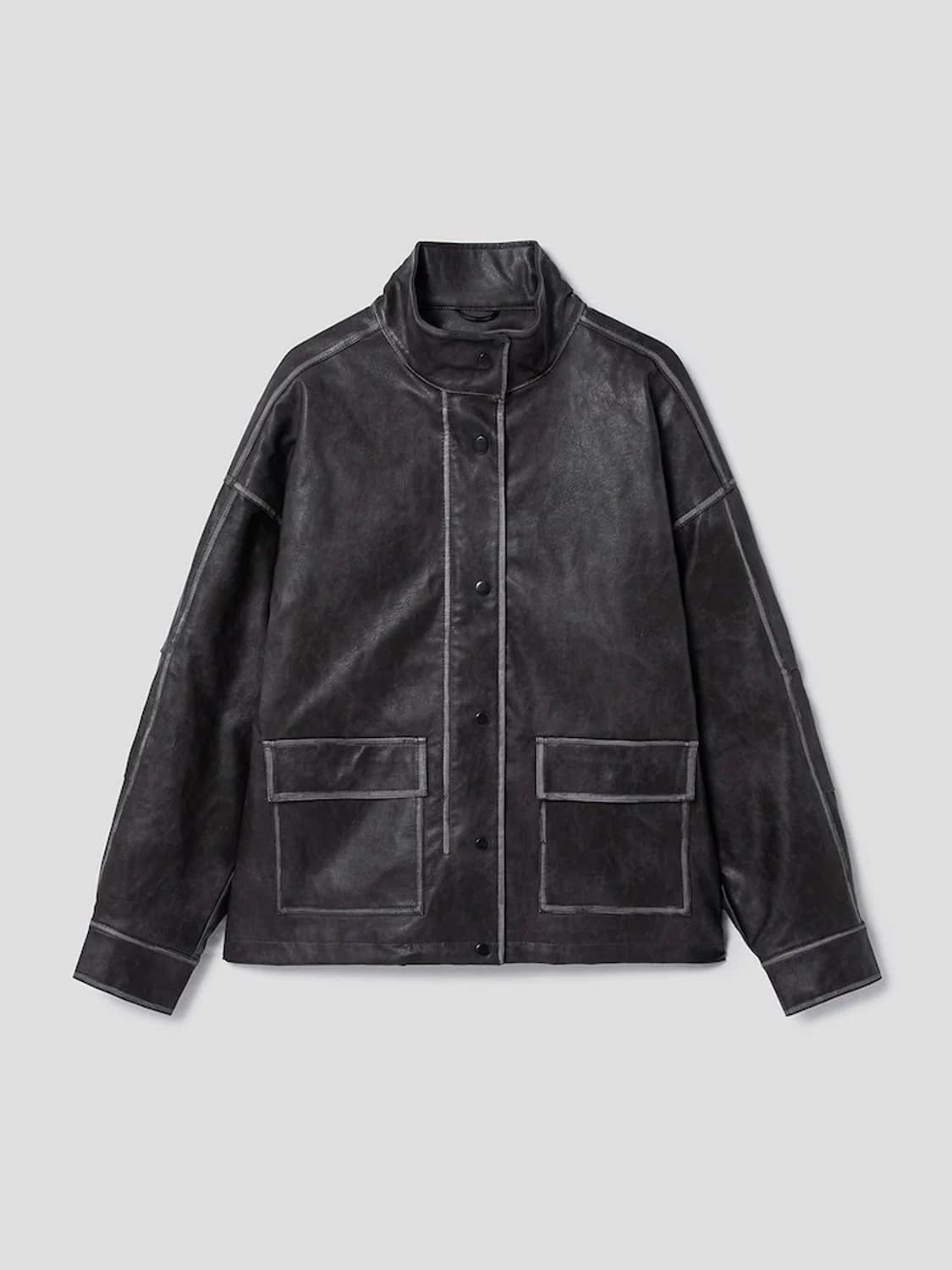 에잇세컨즈 레더 점퍼 자켓 상품이미지7