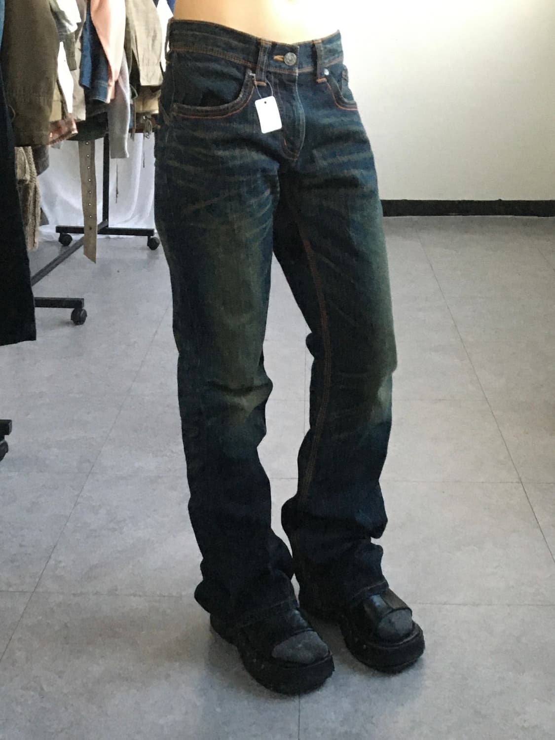 Edwin back pocket point denim pants 상품이미지9