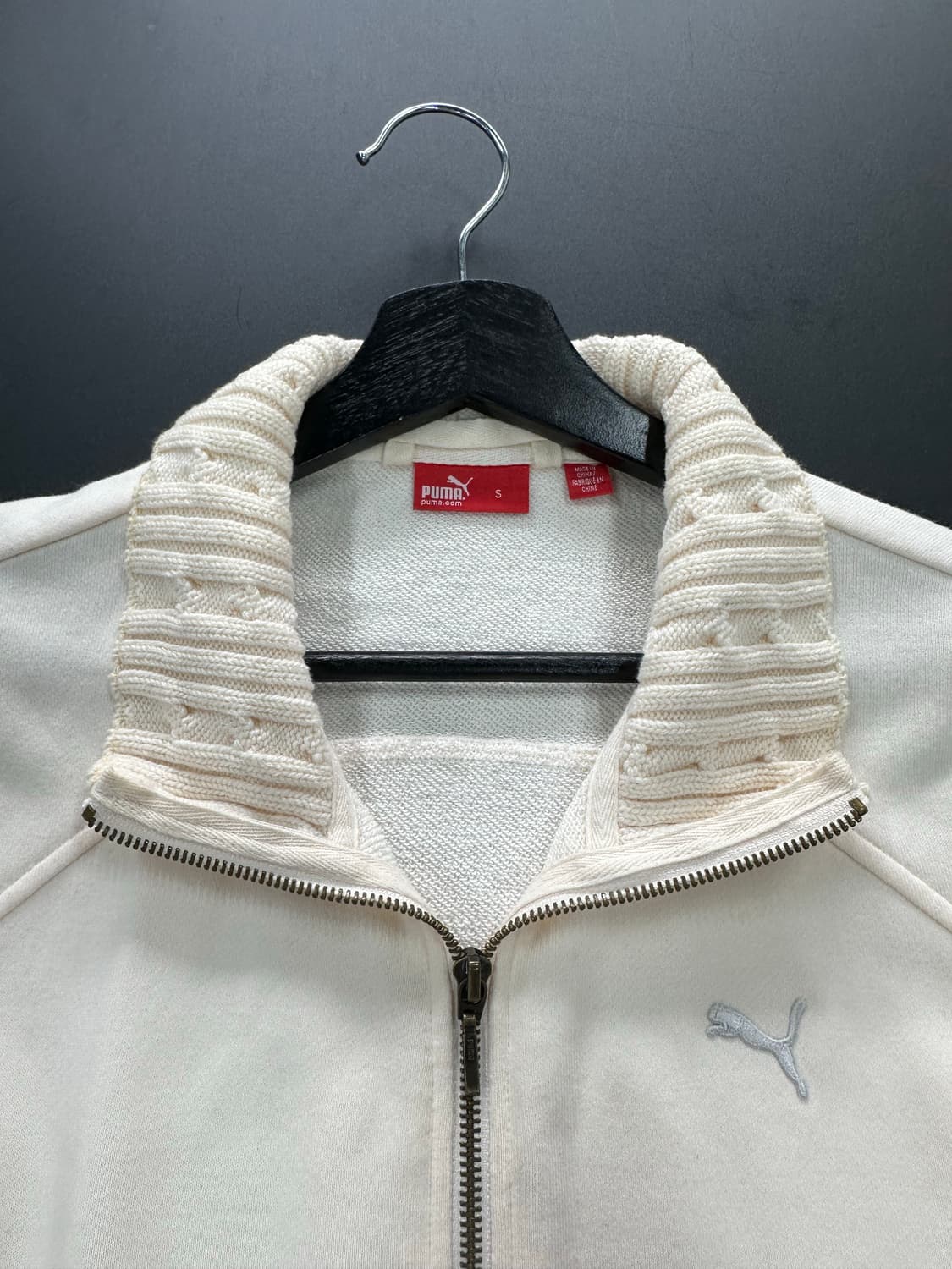 퓨마 꽈배기 버튼 하이넥 스웻자켓 상품이미지6