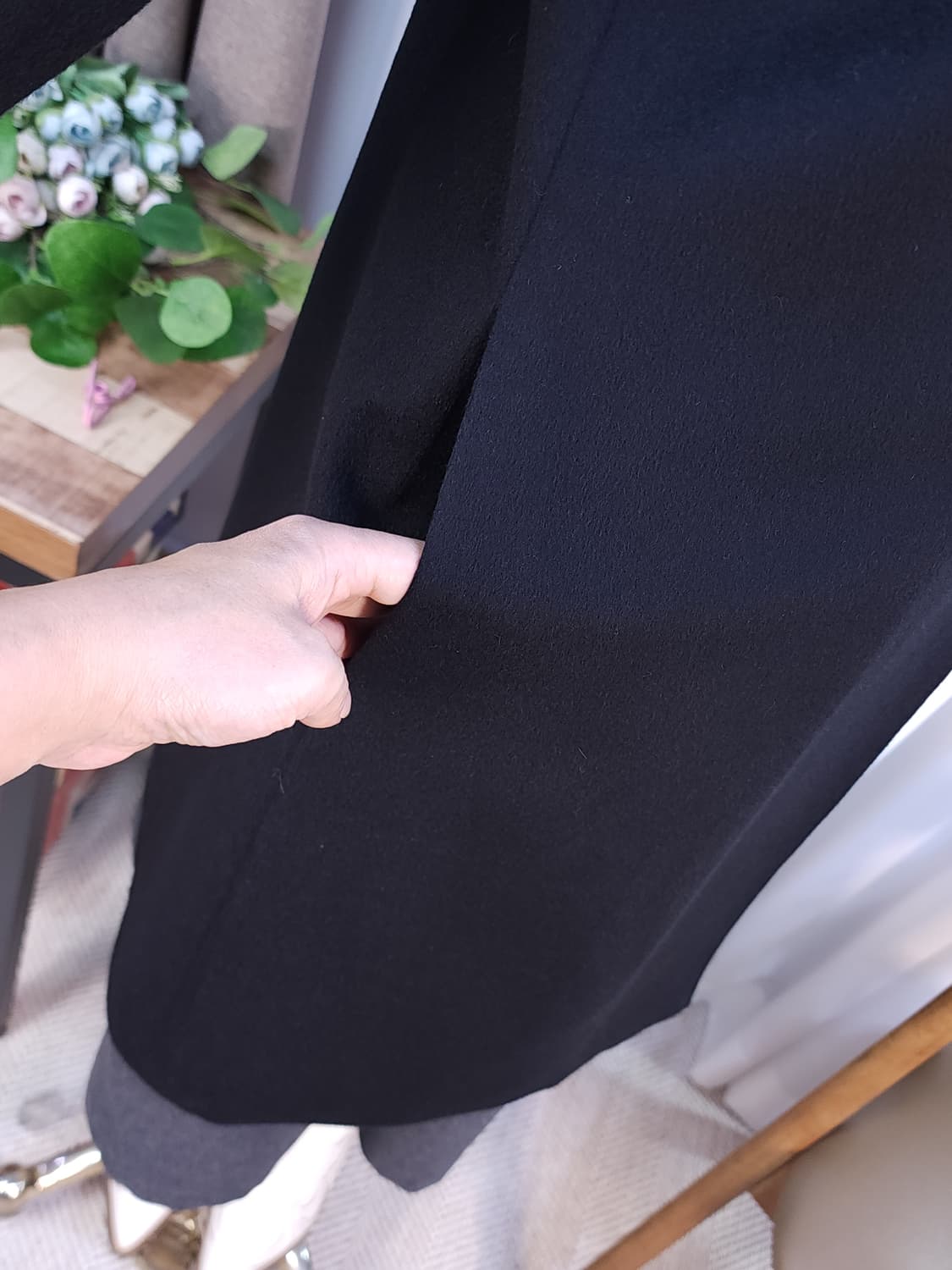 실크캐시 울 코트 상품이미지4