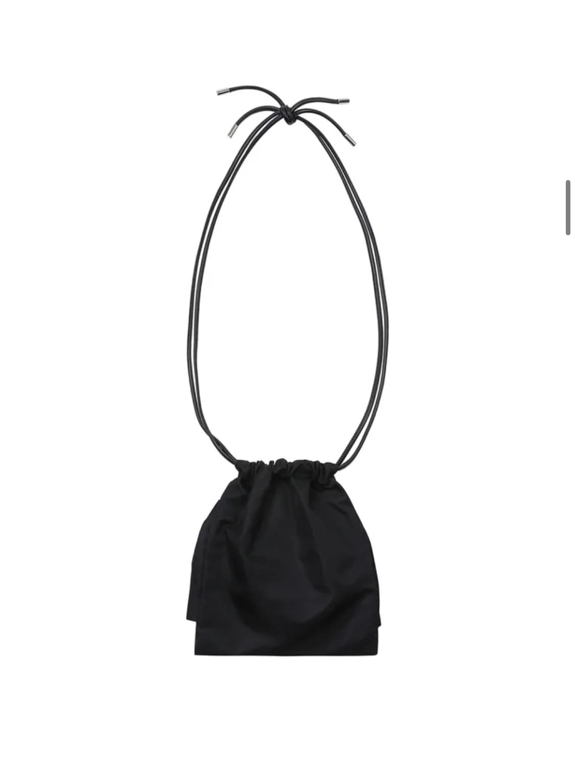 미세키서울 가방 Tie-up mini drawstring bag BLAC 상품이미지4