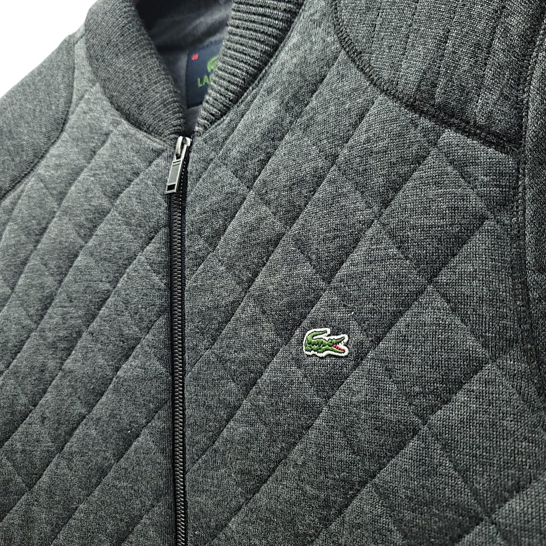 [95] 라코스테 그레이 퀼팅 블루종 자켓 상품이미지5