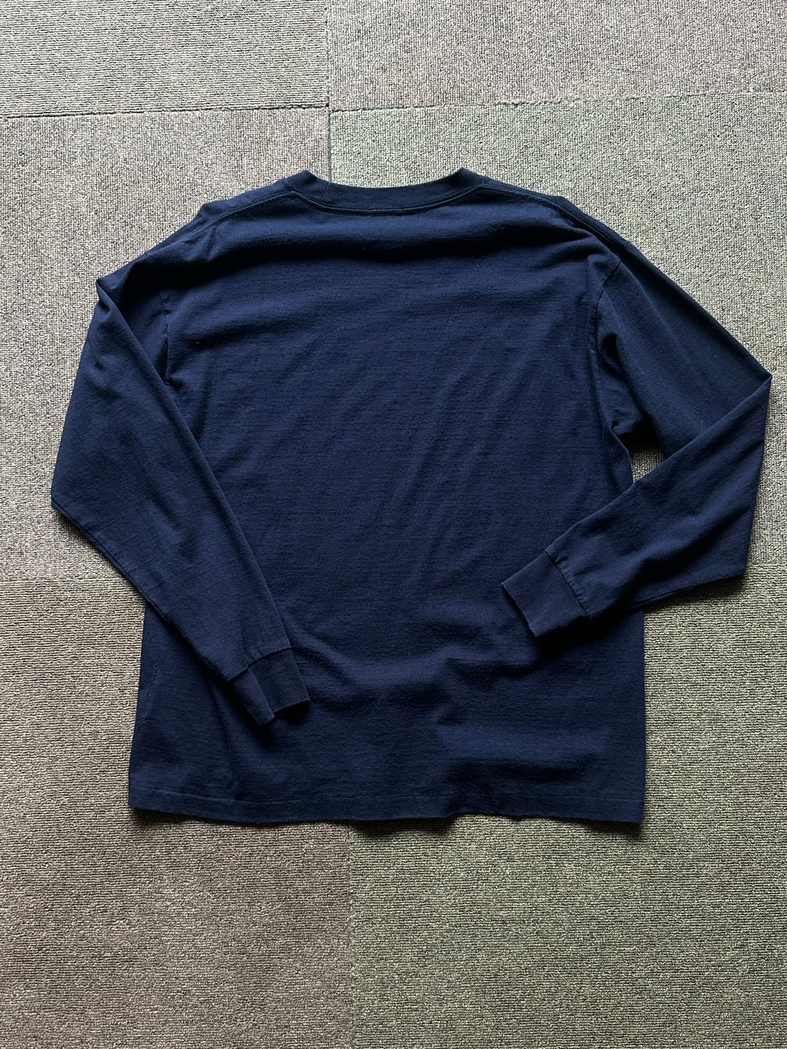 [2] Comoli 공방 천축 롱슬리브 (navy) 상품이미지4