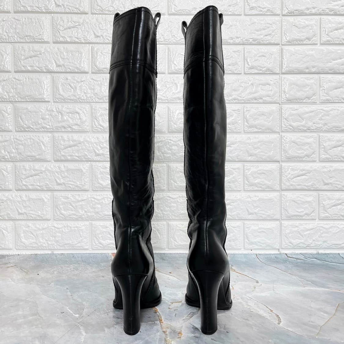 Burberry Leather Long Boots Black / 36 상품이미지4