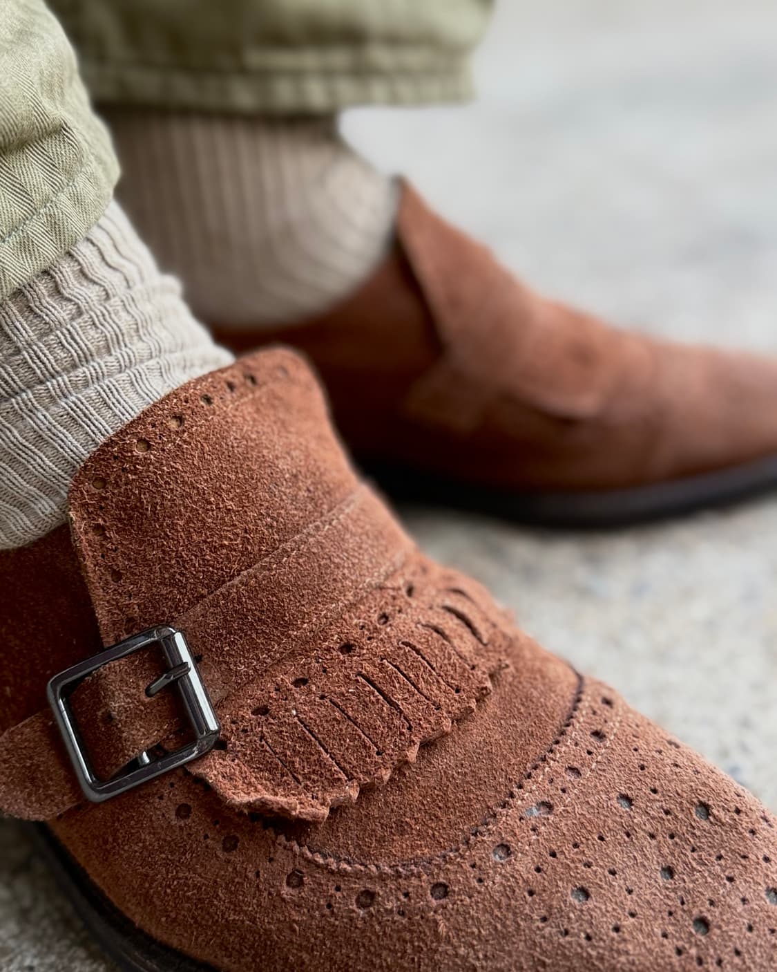 로맨틱무브 스웨이드 몽크 스트랩 슈즈 255 상품이미지9