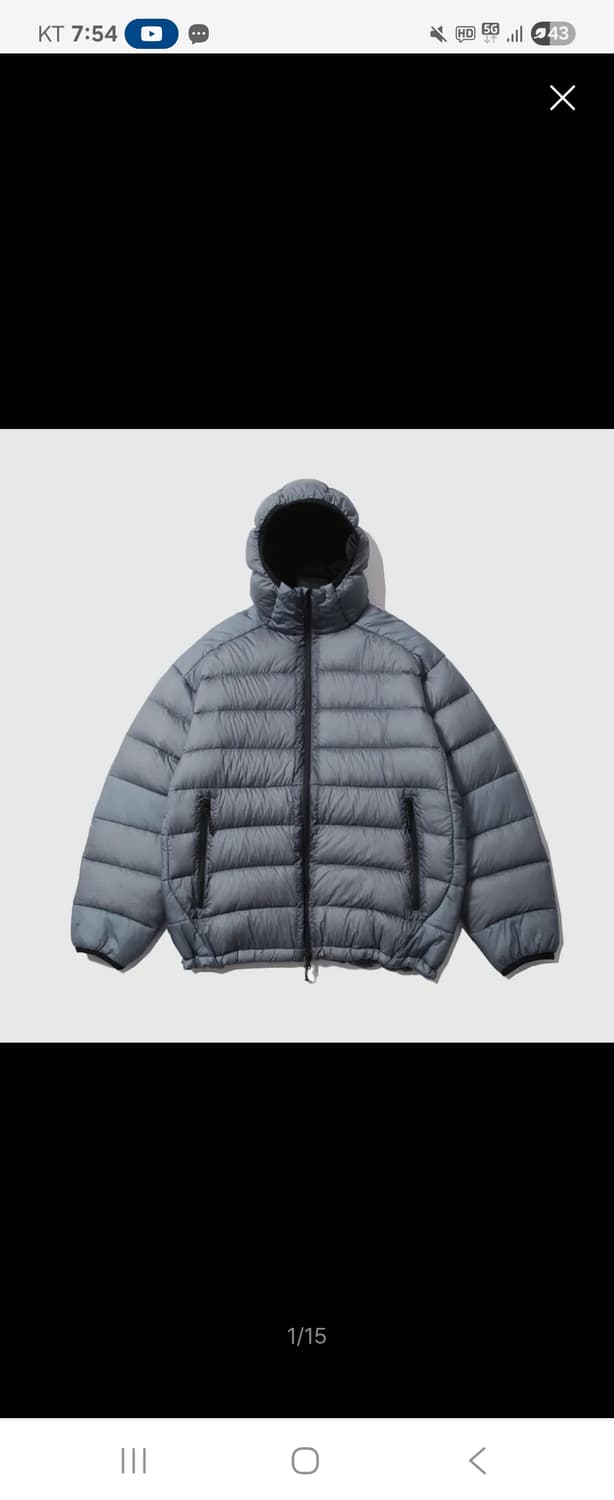 모이프 경량패딩 블루 상품이미지3