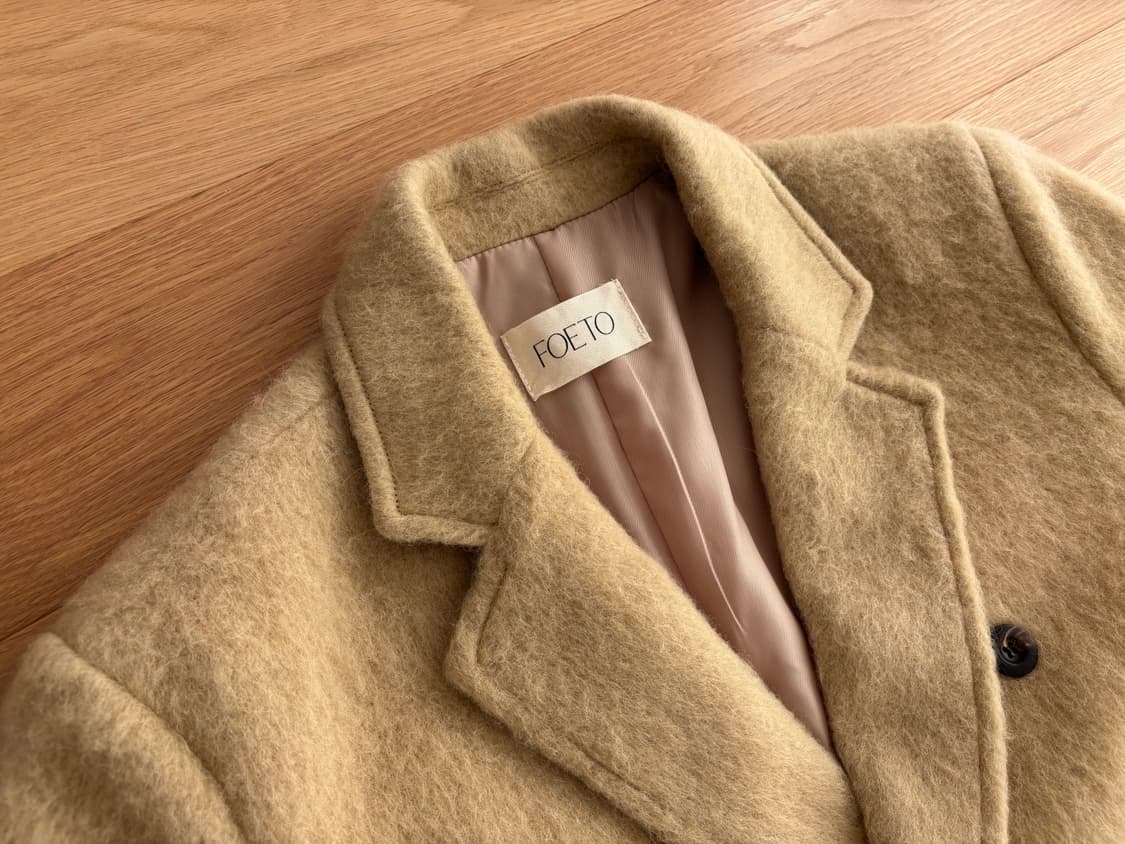 포에토 알파카 더블 코트 상품이미지5