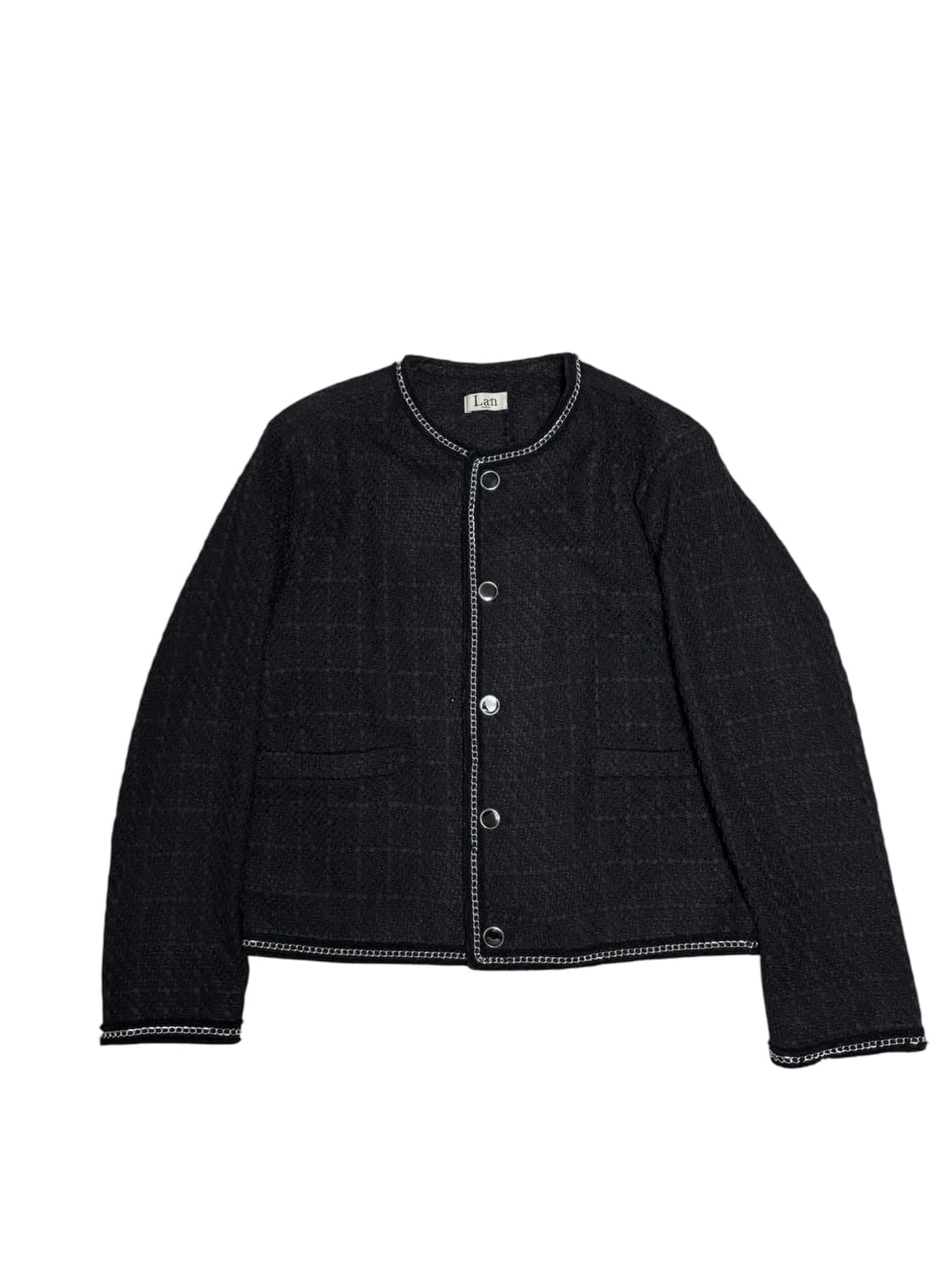 Lan archive 란 아카이브 체인 남자 트위드 자켓 상품이미지1