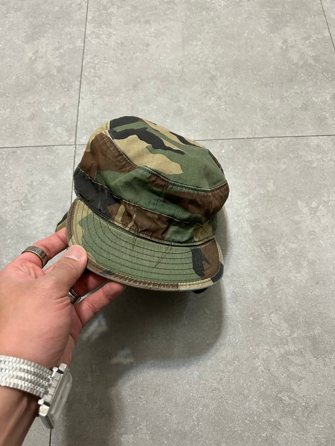  80's USA 미군  오리지널  우드랜드 이어플랩  상품이미지1