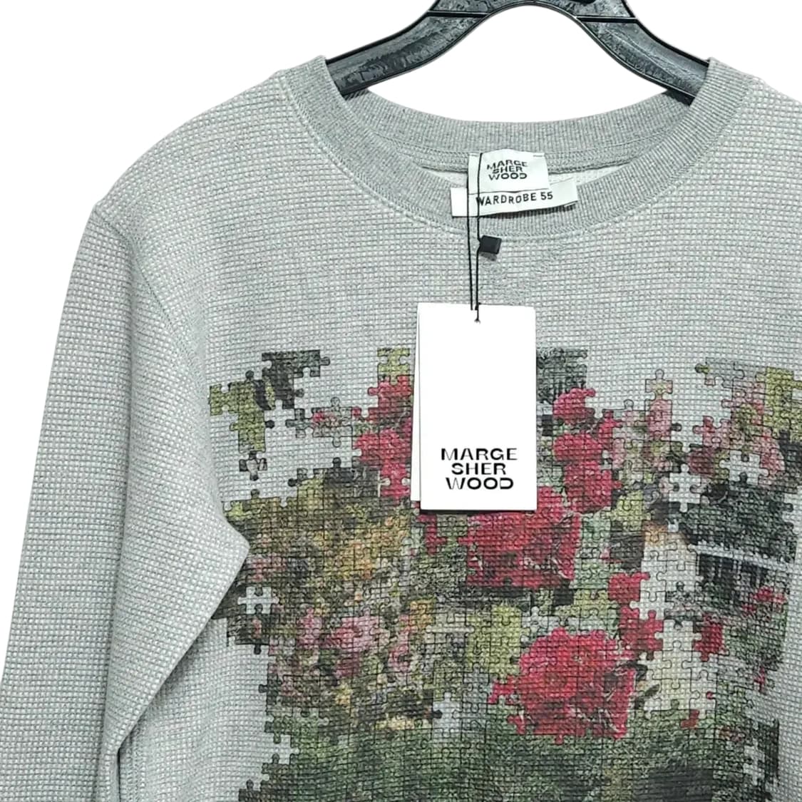 마지셔우드 MARGESHERWOOD 와플 프린트 티셔츠 (새상품) 상품이미지3